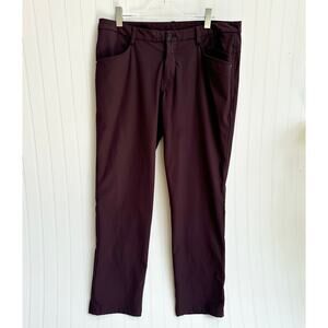 Lululemon Athletica Mens ABC Pants Black Plum Purple 40